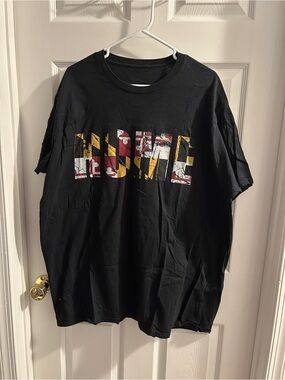 Black Short-Sleeve Maryland Flag Home Tee
